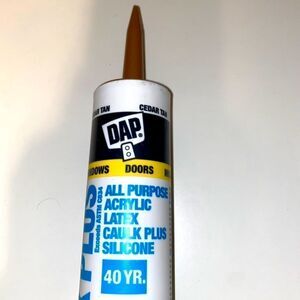 DAP Alex Plus 18152 cedar tan Acrylic Latex 40 yr. All Purpose Caulk 10.1 oz.